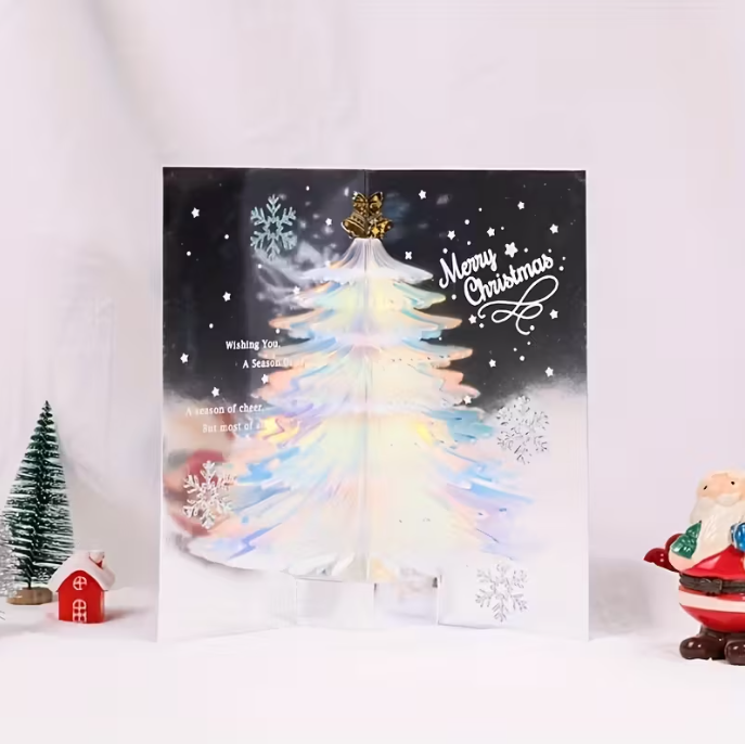3D Pop-Up Christmas Tree Greeting Card