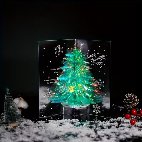 3D Pop-Up Christmas Tree Greeting Card