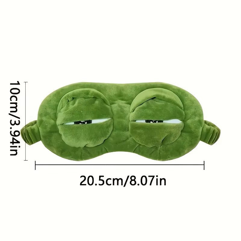 3D Frog Sleep Mask – Soft Natural Sleeping Eyeshade