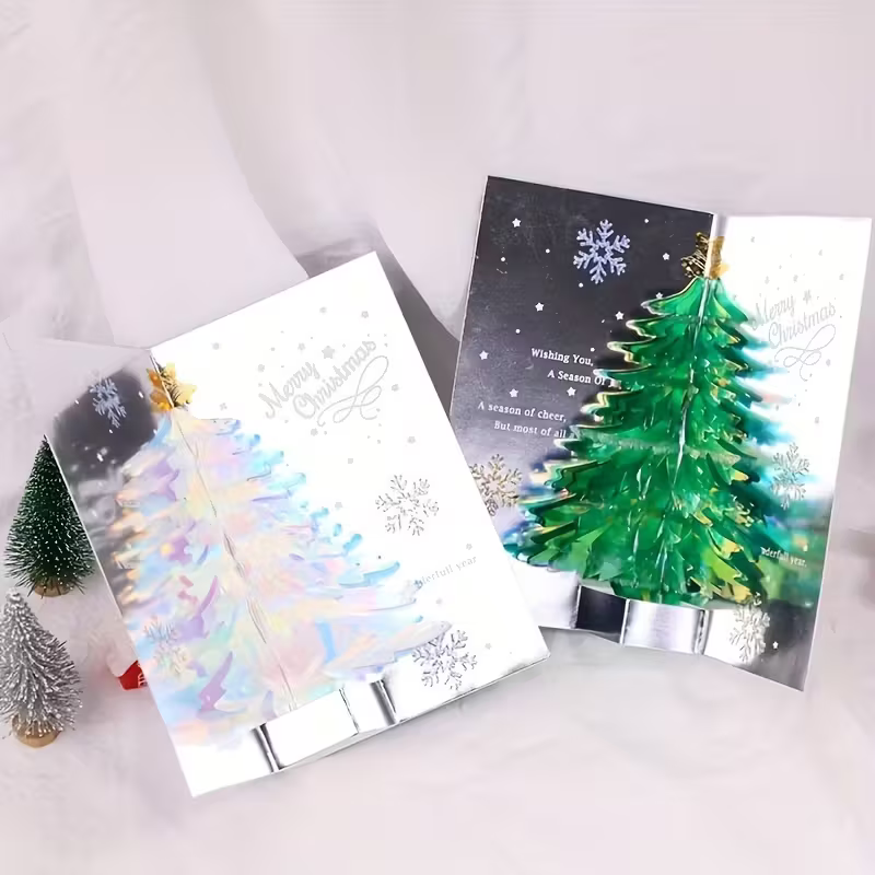 3D Pop-Up Christmas Tree Greeting Card