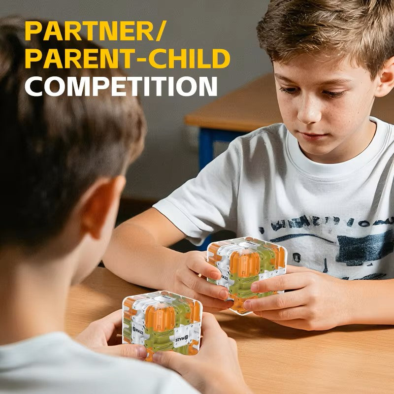 3D Maze Magic Cube – Kids Labyrinth Puzzle Toy, Logical Thinking Intelligence Cube, Anti-Stress Fidget Game for Learning & Fun
